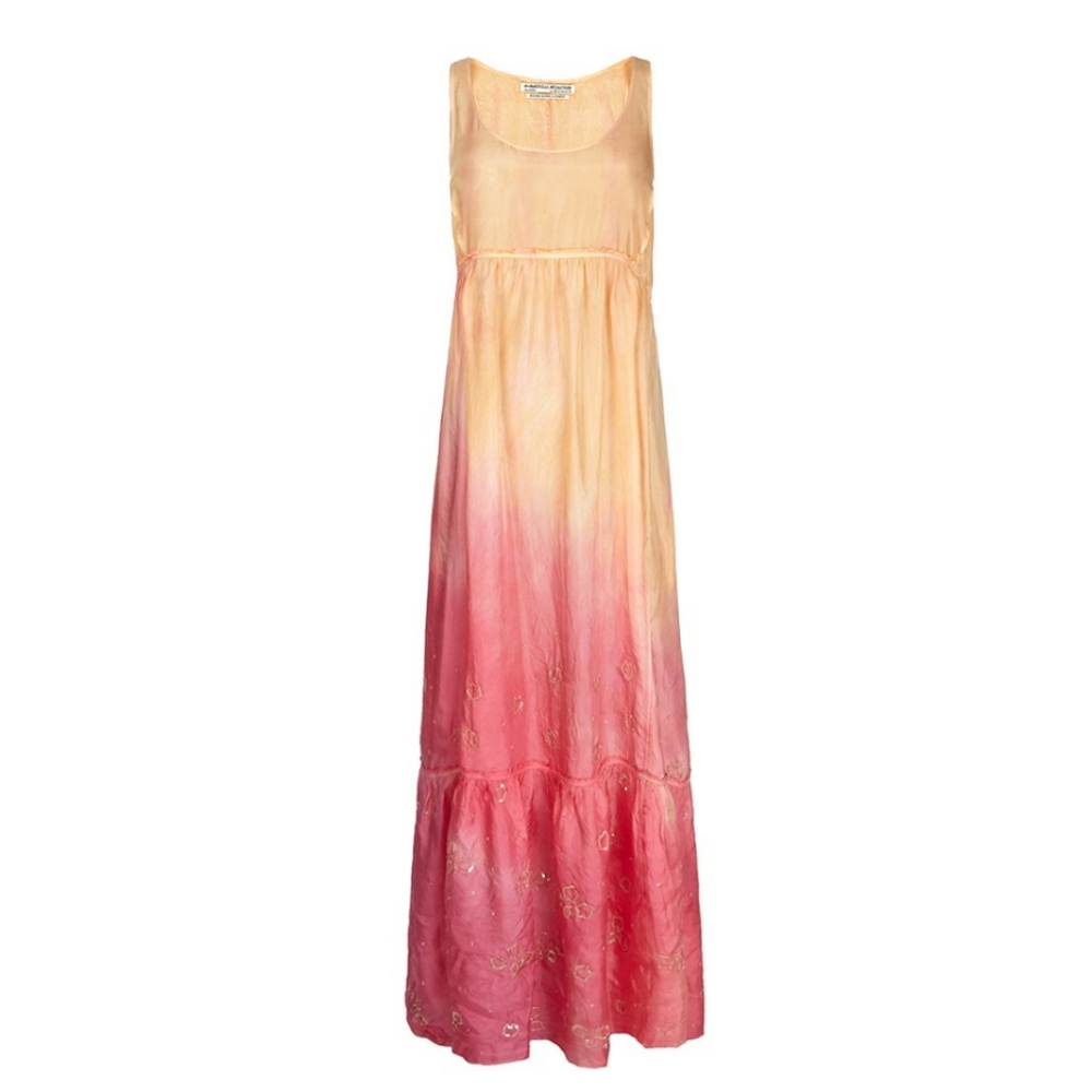 AllSaints Pink Sunset Ombre Maxi Dress